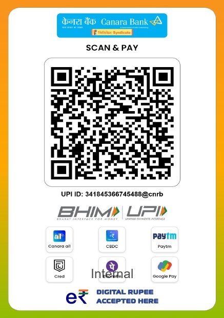 Canara Bank Scan and Pay QR Code